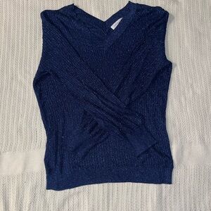 Navy Liz Claiborne Top